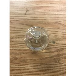 LARGE CLEAR PORT DECANTER IN SHAPE OF A CROWN