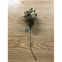 ROSE MADE FROM PAPER CANADIAN DOLLAR BILLS