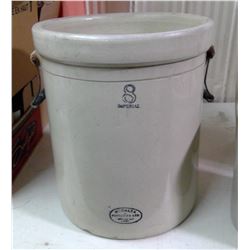 ONE #8 IMPERIAL CROCK, MEDALTA POTTERIES LTD. MEDICINE HAT, ALBERTA