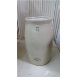 ONE #6 CROCK MEDALTA POTTERIES LTD. MEDICINE HAT, ALBERTA