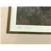 Image 2 : LARGE PRINT OF ELK BY WYATT, BROWN FRAME, MATTING, SMALL HOLE IN PROFESSIONALLY FRAMED BACK, 27 1/2"