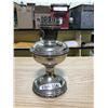 Image 1 : SILVER COLOURED KEROSENE LAMP, NO SHADE