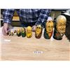Image 2 : 10 RUSSIAN DOLLS: (YELTSIN, GORBACHEV,BREZHNEV,KHRUSHCHEV,STALIN,LENIN,NICHOLAS II,CATHERINE THE GRE