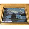 Image 1 : SPIRIT ISLAND, BC, GOLD WOODEN FRAME 17 & 3/4" X 12 & 7/8"
