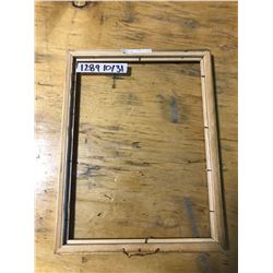 GOLD WOODEN PICTURE FRAME 10" X 13", NO BACK