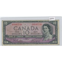 1954 $10 BILL DEVILS FACE