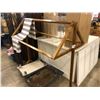 Image 1 : DECORATIVE WOOD 6' TABLE CANOPY FRAME