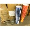 Image 2 : LARGE QUANTITY OF ASSORTED ROUND GLASS VASES INC. ASSORTED DECORATIONS, WRAPS AND FLORAL HANGER