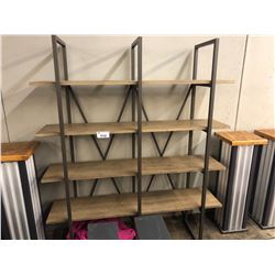 6' WIDE 4 SHELF BAR BACK SHELF