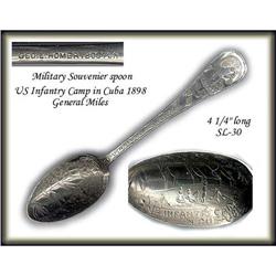 US INFANTRY SPOON / GEN. MILES CUBA 1898. SL030#1097737