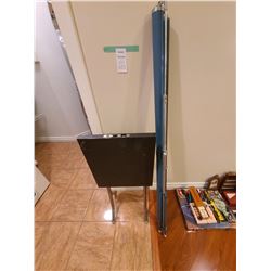 Projector screen and table