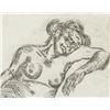 Image 3 : Lucian Freud British Signed Linocut Etching 25/50