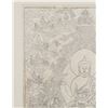 Image 3 : Chinese Hand Rice Paper Lithograph Thangka Buddha