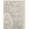 Image 4 : Chinese Hand Rice Paper Lithograph Thangka Buddha