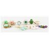 Image 1 : 10 pcs Assorted Brooches, Rings and Earrings