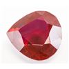 Image 2 : 17.30ct Pear Cut Red Burma Natural Ruby GGL