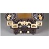 Image 2 : 18th/19th C. Wood Carved Screen Inset Hardstone