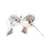 Image 2 : 1.10 ctw Diamond Pendant-Pin - 14KT White Gold