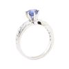 Image 4 : 1.60 ctw Sapphire and Diamond Ring - Platinum