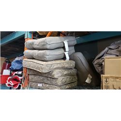 LOT OF PATIO CUSHIONS