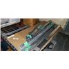 Image 1 : METAL AND WOOD SHELVING UNIT