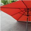 Image 3 : Orange rectangular 10ft patio umbrella