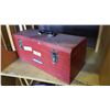 Image 4 : RED TOOLBOX WITH WRENCHES, SOCKETS AND SHOP SUPPLIES