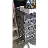 Image 1 : 10 grey crates