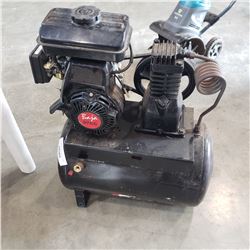 10 gallon gas powered air compressor with baja 97cc motor working