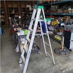 6 FOOT WERNER ALUMINUM A FRAME LADDER