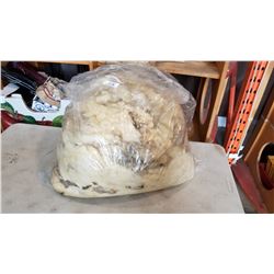 Raw sheep wool fleece