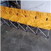 Image 3 : YELLOW FOLDING 6 SEAT KIDS CAMP BENCH