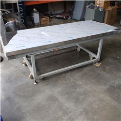 6 foot stainless bench