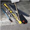 Image 1 : Lost Property Salomon skis, snowboard deck and hockey sticks with sun shade