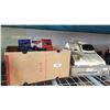 Image 1 : BOX OF ELECREONICS, ESTATE GOODS AND CASH REGISTER