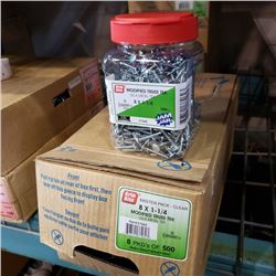 Case of 4000 1 and 1/4 inch modified truss Tek screws