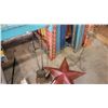 Image 3 : 2 METAL STAR DECORATIONS, CAST SUN, COMPANION SET AND CANDLE STAND