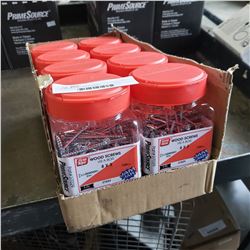 Case of 3 inch wood screws