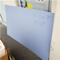 12 sheets of PVC 41 by 67