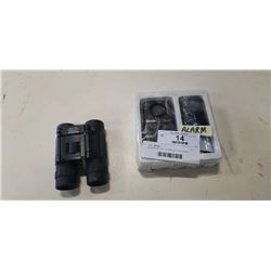 QUORUM ELERT ALARM AND BUSHNELL ENSIGN BINOCULARS