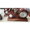 Image 3 : 3 golfball pen desk clocks with 5 golf multitools in case