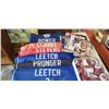 Image 2 : 6 molson canadian stanley cup banners and baseballs and becket magazines