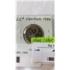 Image 3 : 4 WARTIME CANADIAN COINS 1944, 1945 VICTORY 5c AND 1944, 1945 25 CENT .800 SILVER