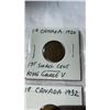 Image 2 : 12 VINTAGE CANADIAN SMALL CENTS 1920-1939 KING GEORGE V AND KING GEORGE VI