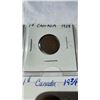 Image 4 : 12 VINTAGE CANADIAN SMALL CENTS 1920-1939 KING GEORGE V AND KING GEORGE VI