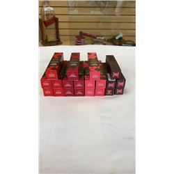 20 BRAND NEW BURTS BEES LIP STICKS - RUBY RIPPLE, MAGENTA RUSH, SCARLET SOAKED, FUCHSIA FLOOD - RETA