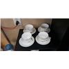 Image 4 : ROYAL ALBERT BONE CHINA CHANTILLY 11 TEACUPS AND SAUCERS AND 5 SERVING PIECES