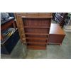 Image 1 : WOOD SHELF APPROX 46 INCHES TALL