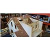 Image 2 : LOT OF DOLL HOUSE WINDOW AND DOOR KITS AND DOLL HOUSE - APPROX 2 FOOT BY 3 FOOT