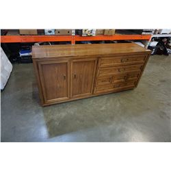 WALNUT 4 DRAWER DRESSER